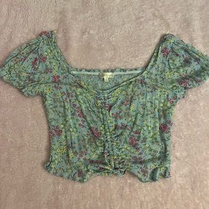 Floral crop top